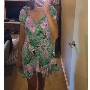 Revamped ruched sleeve wrap dress